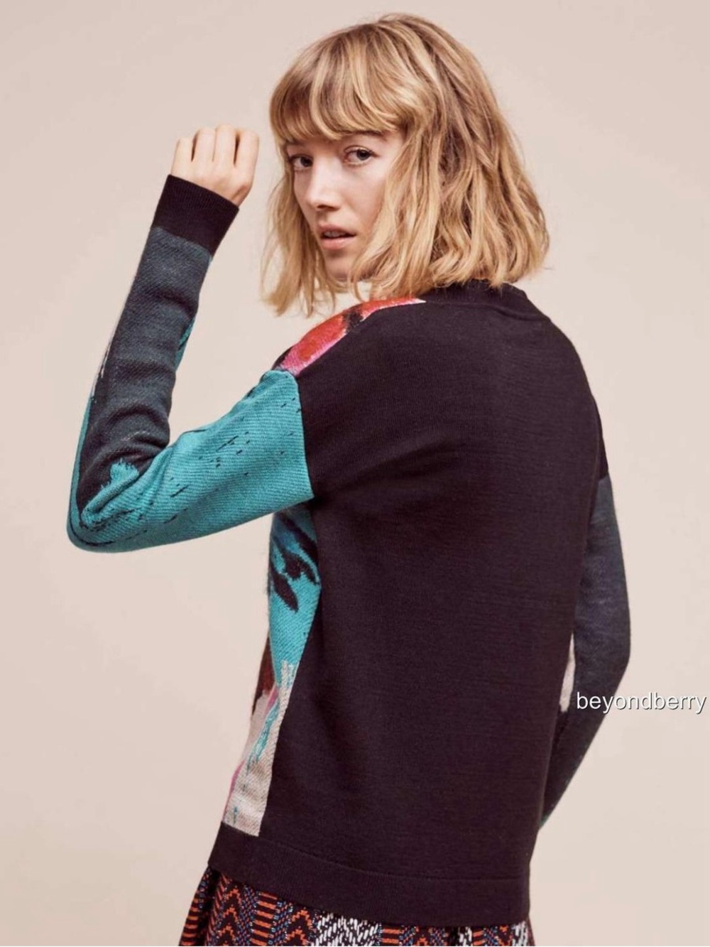 Anthropologie Farm Animal Pullover By Lauren Carlson Walcott Size Xs View 3